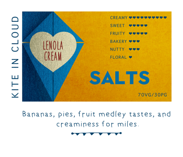 Kite in Cloud Salts - Lenola Cream Flavored Synthetic Nicotine Solution